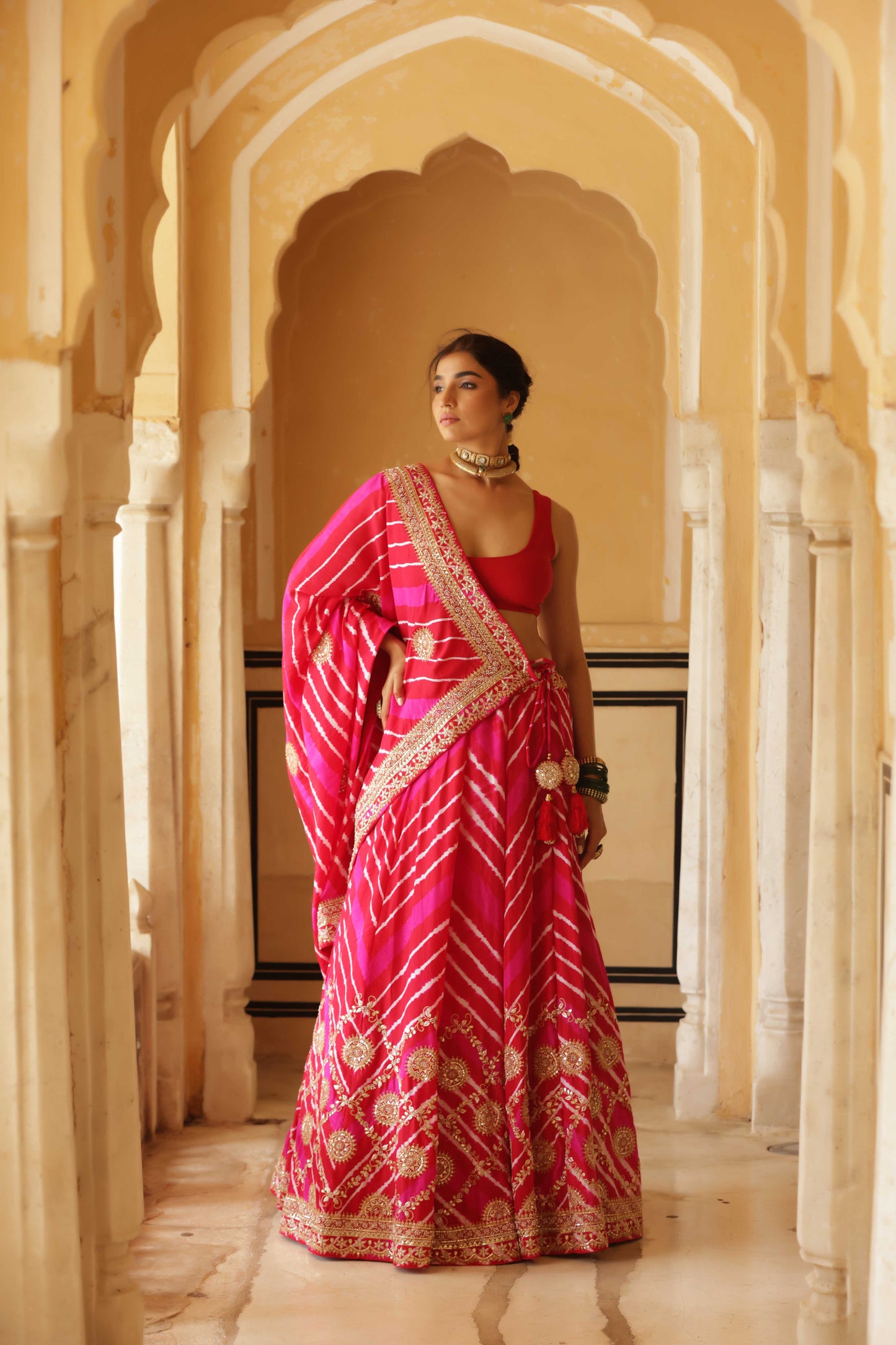 Rani Sahiba Tussar Silk Lehenga