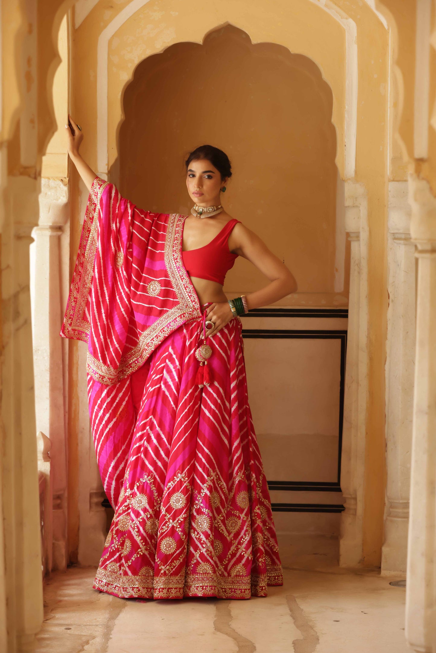 Rani Sahiba Tussar Silk Lehenga