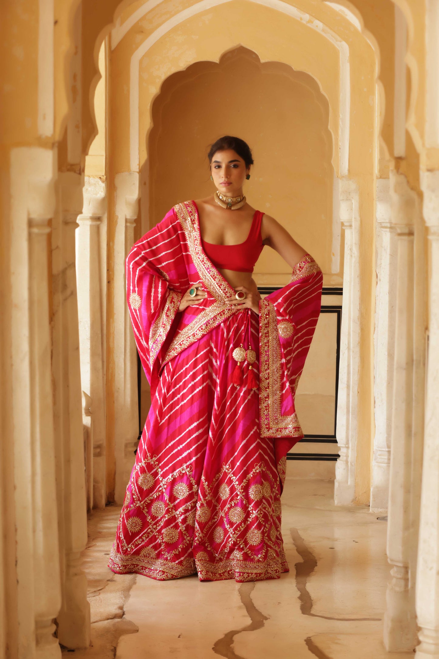 Rani Sahiba Tussar Silk Lehenga