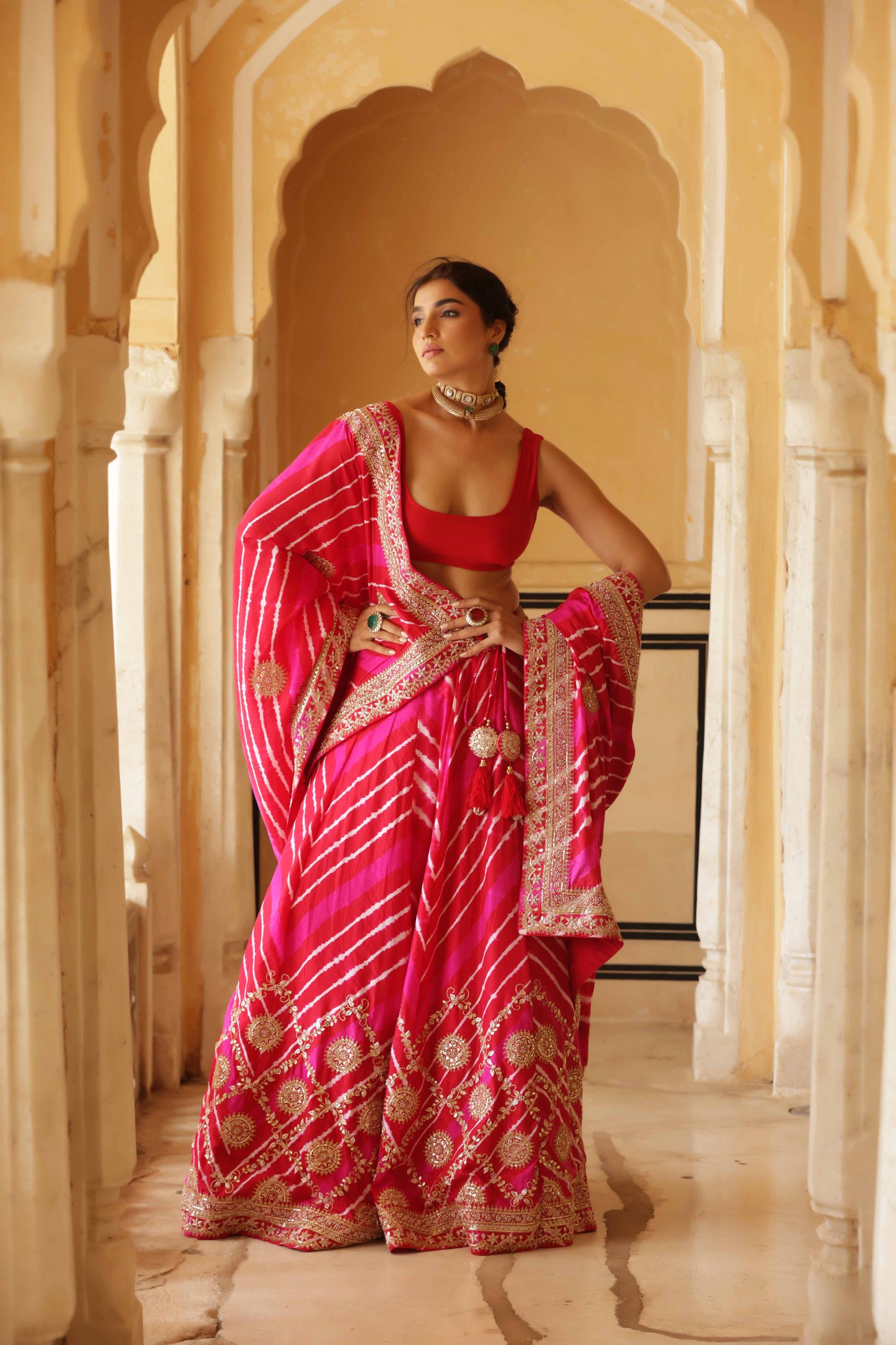 Rani Sahiba Tussar Silk Lehenga