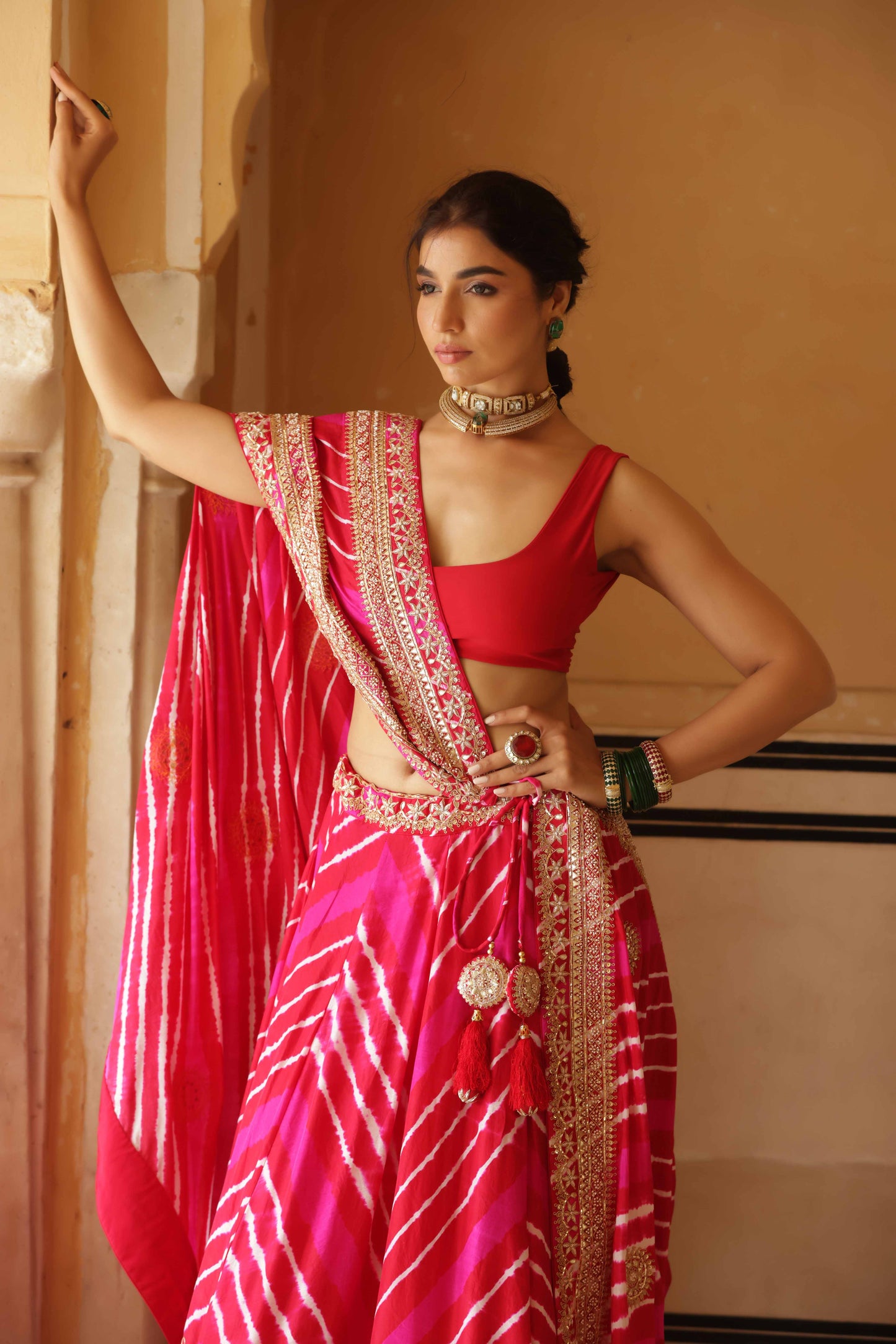 Rani Sahiba Tussar Silk Lehenga