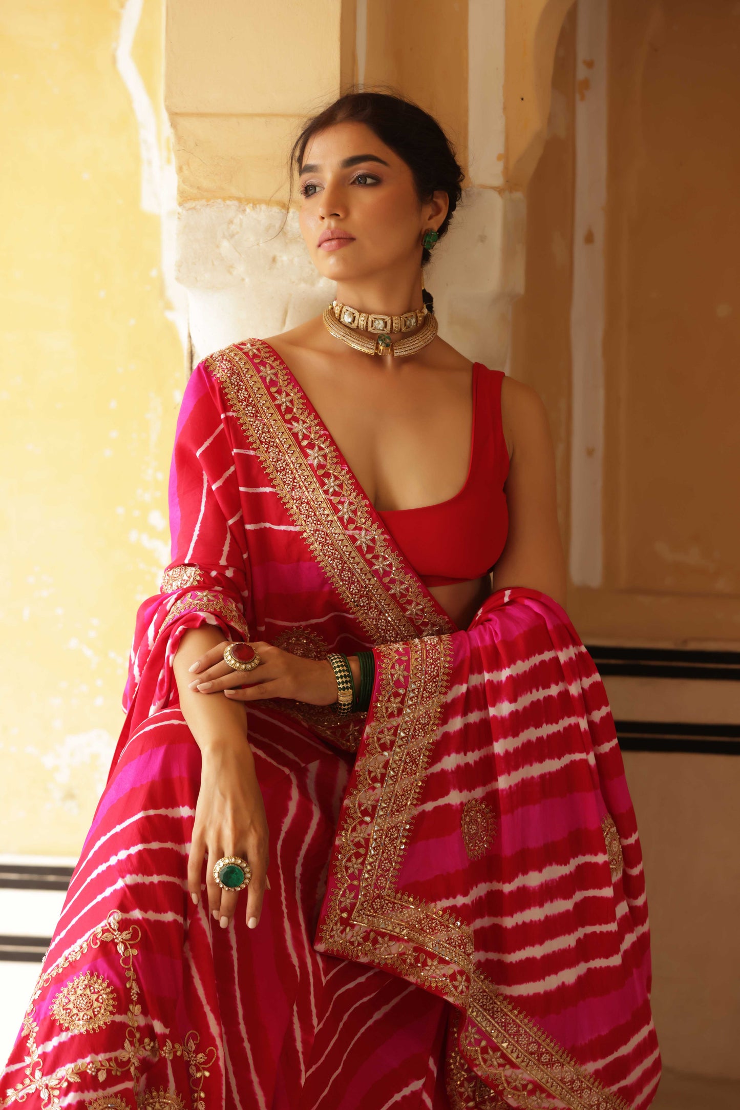 Rani Sahiba Tussar Silk Lehenga