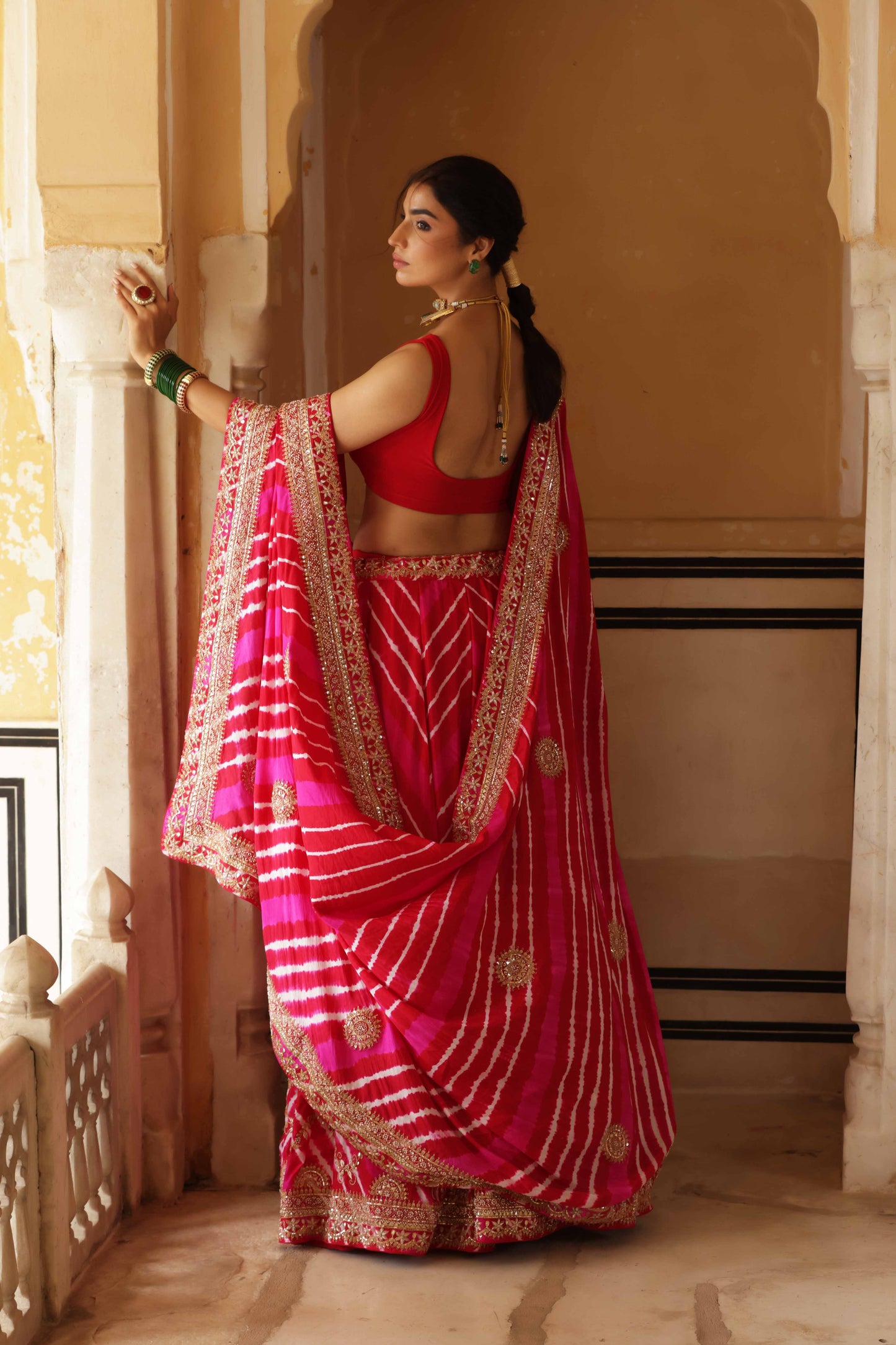 Rani Sahiba Tussar Silk Lehenga