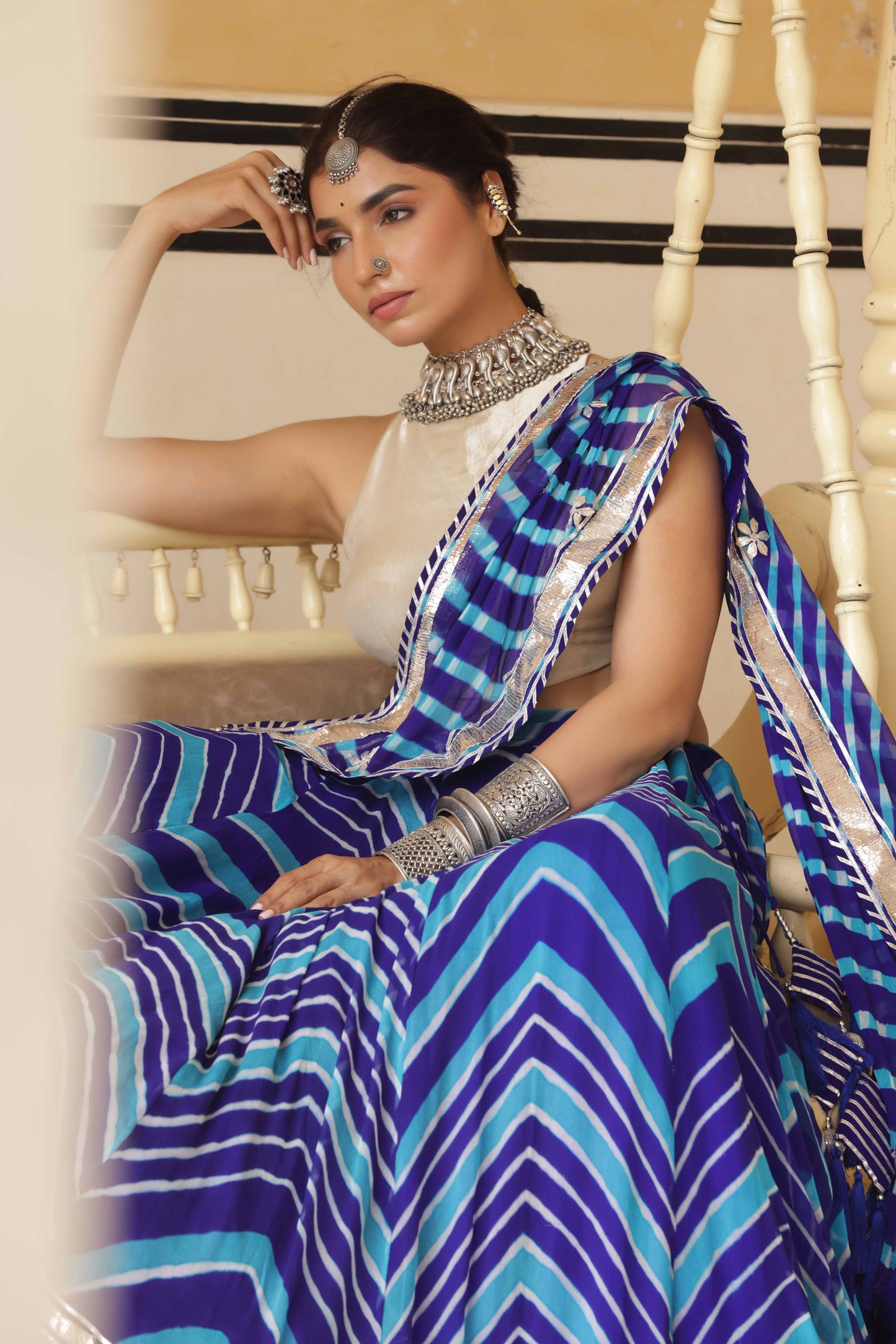 Mayura Lappa Lehenga Set