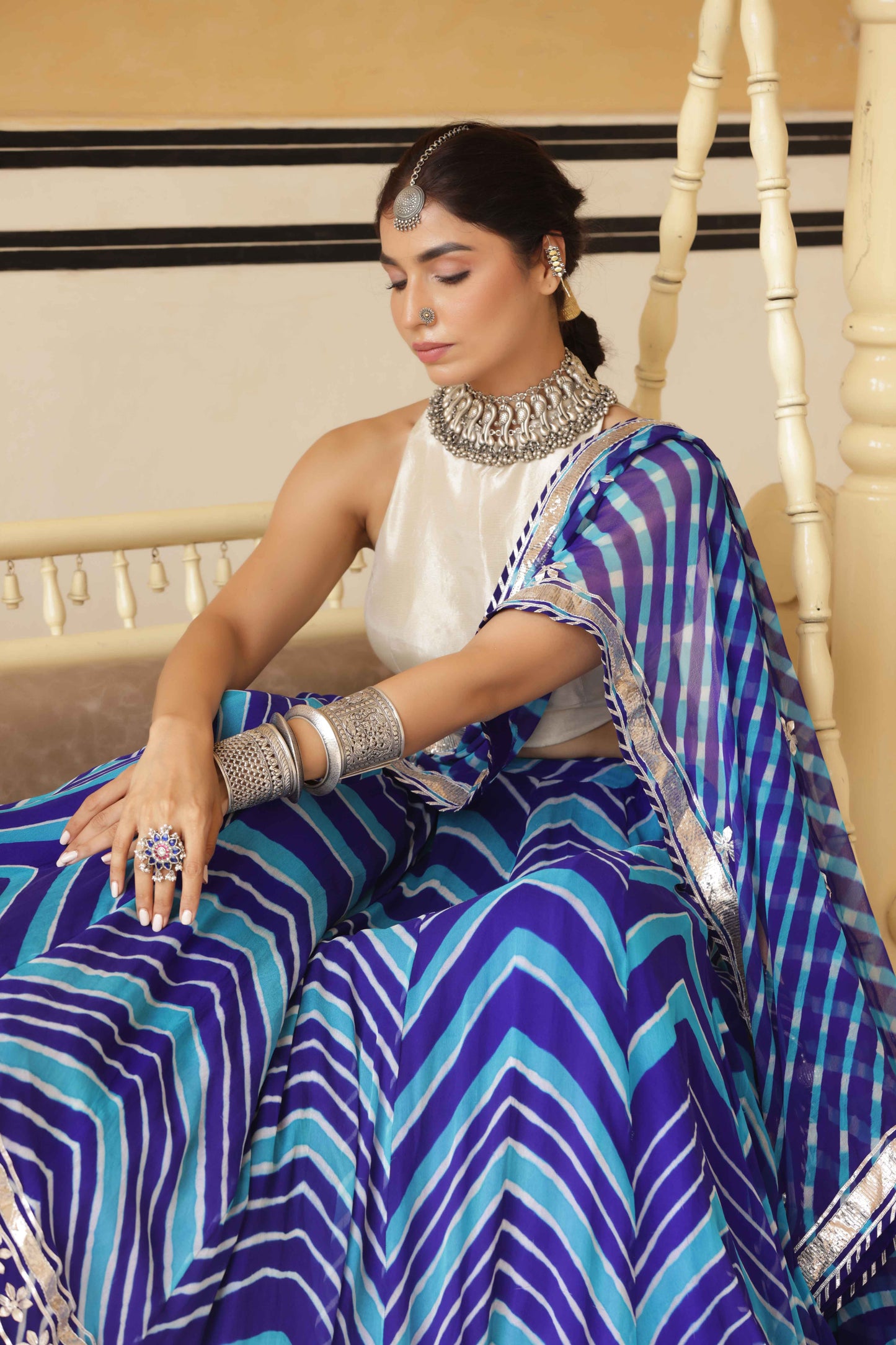 Mayura Lappa Lehenga Set