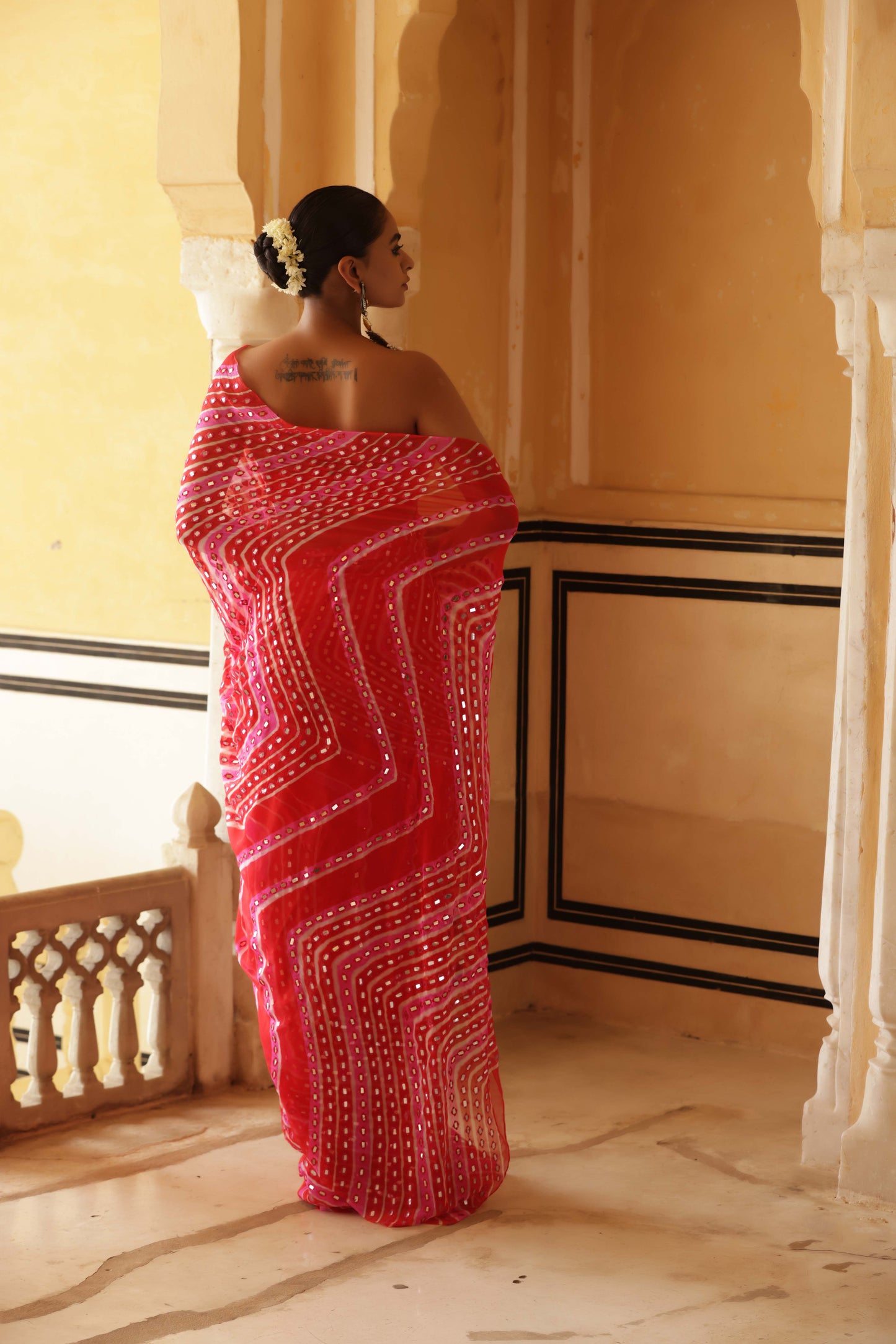 Ruby Radiance Saree