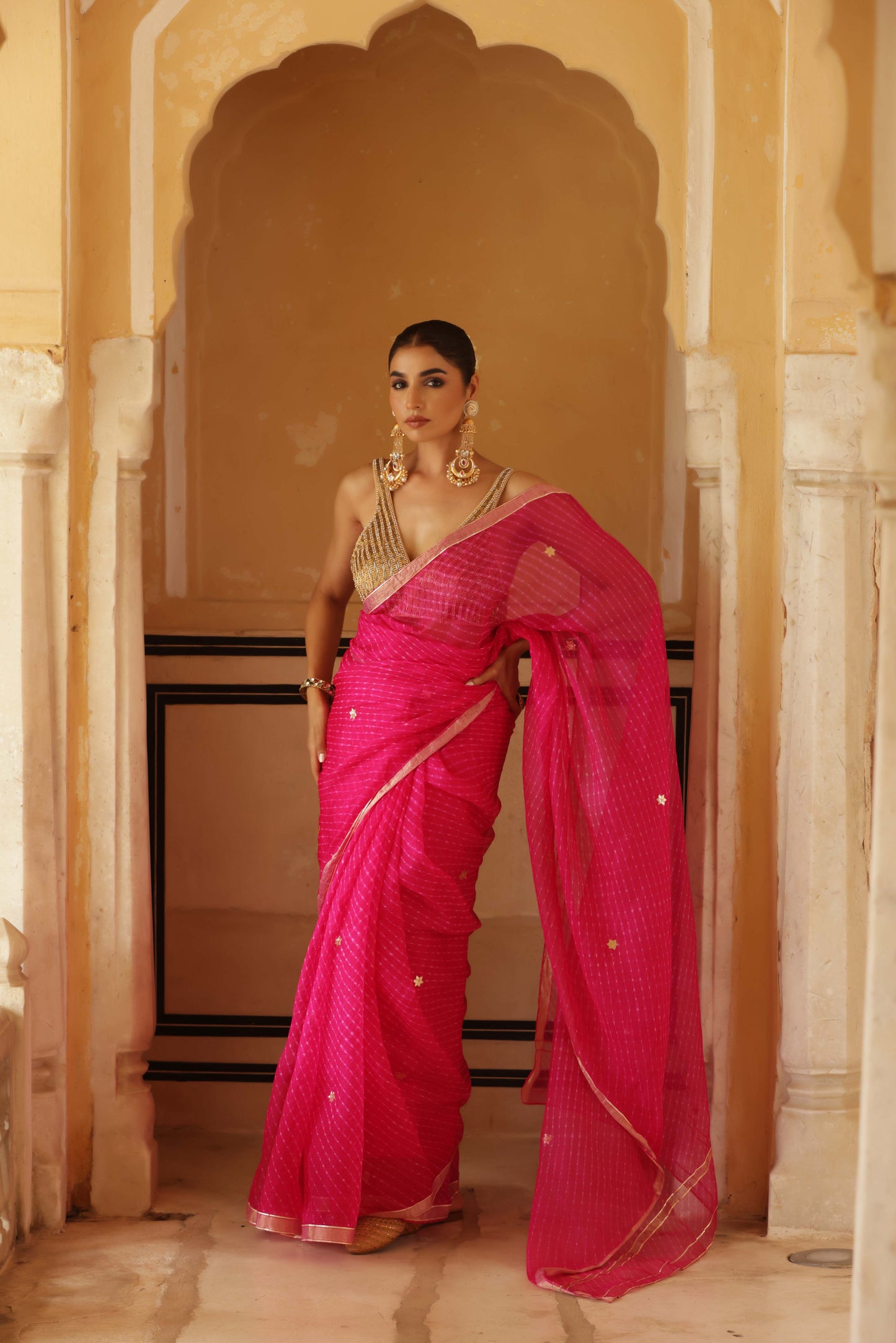The Rubellite Saree