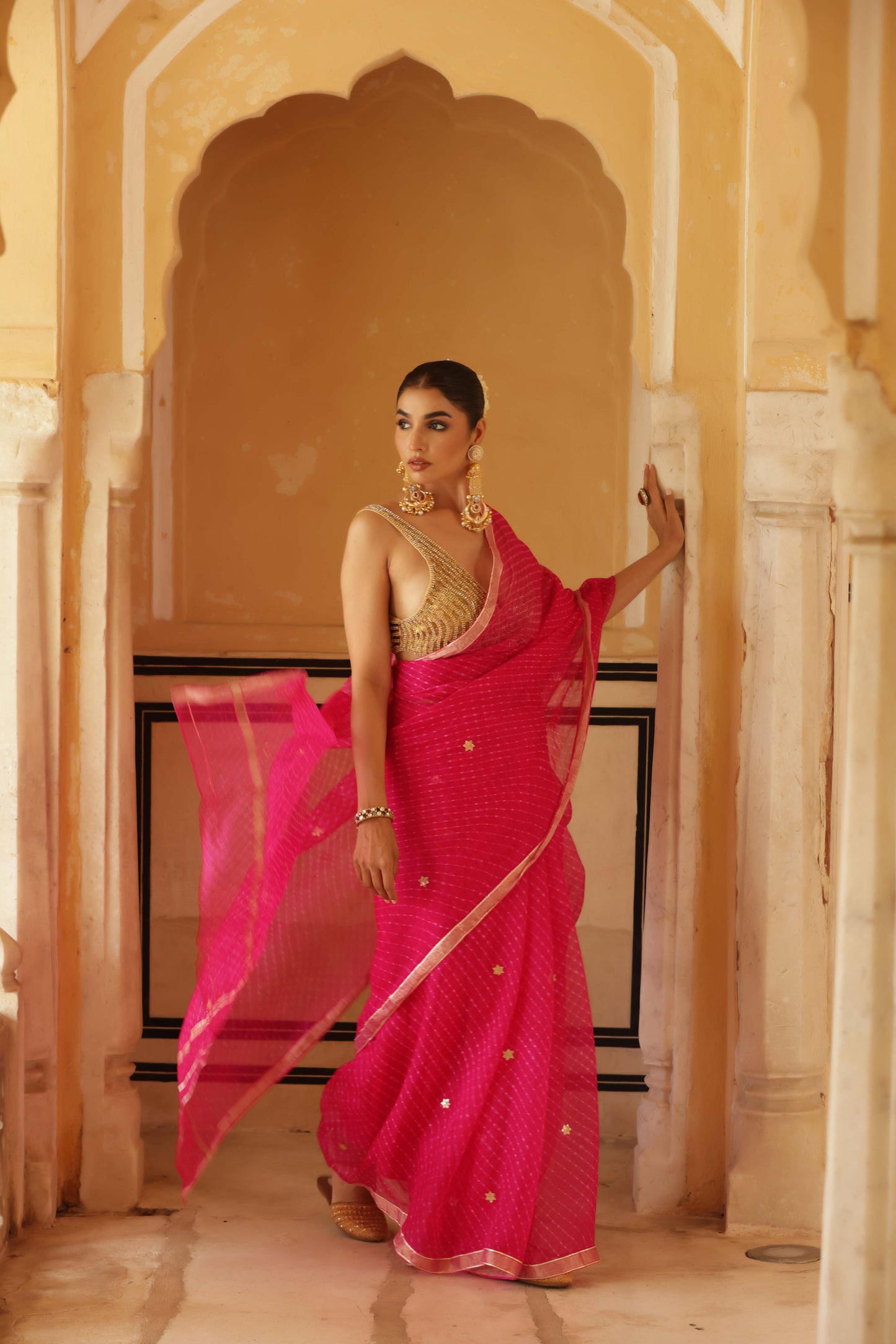 The Rubellite Saree