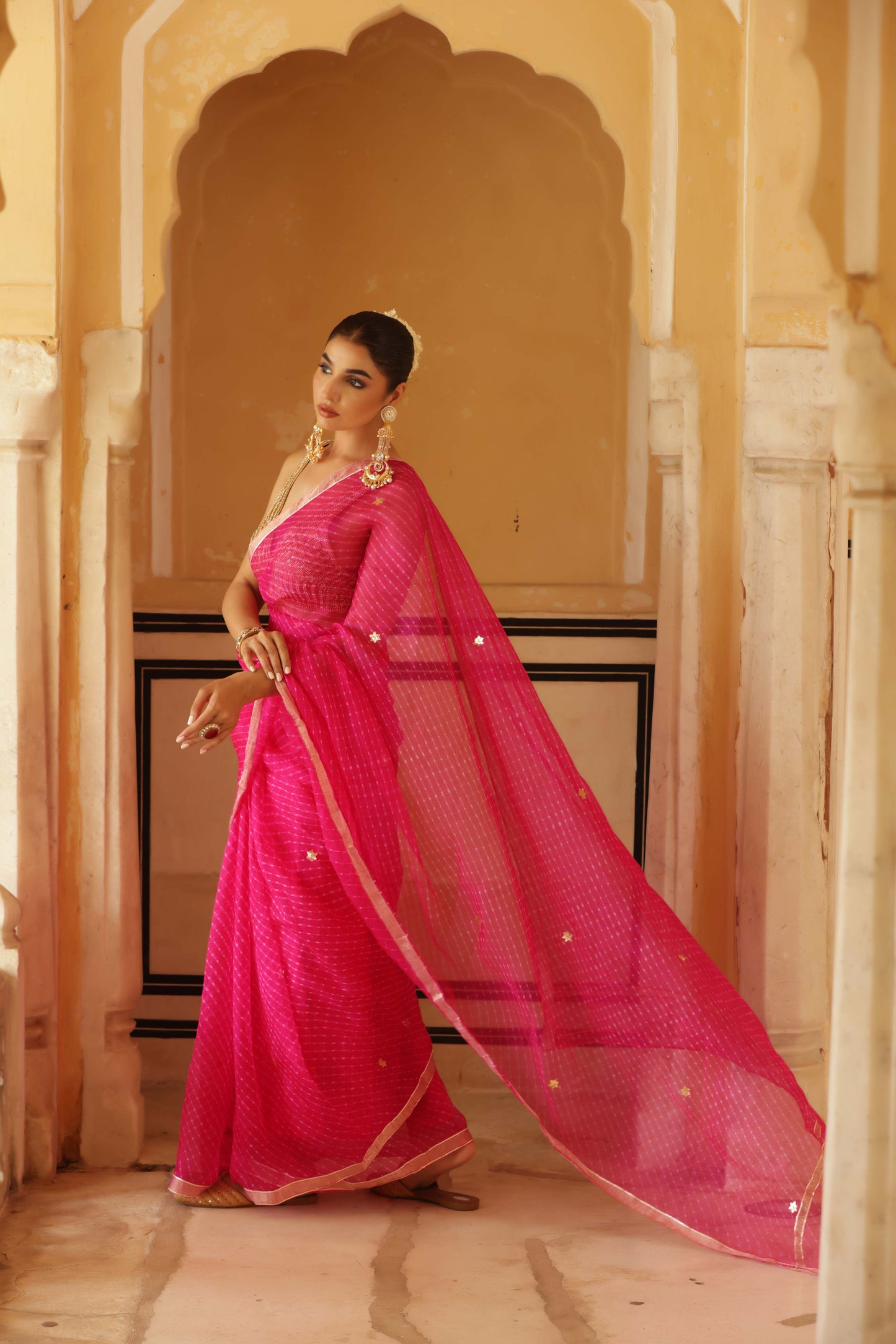 The Rubellite Saree