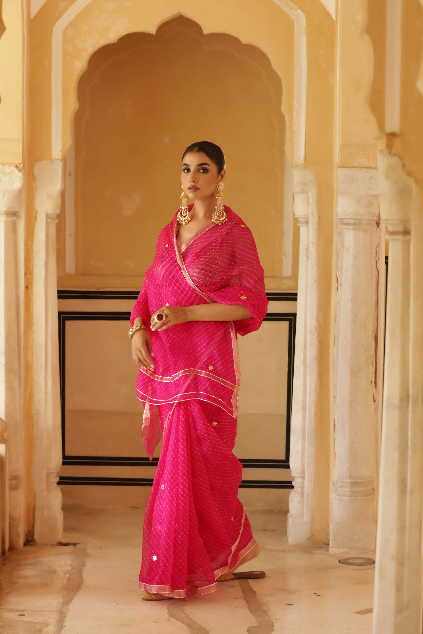 The Rubellite Saree