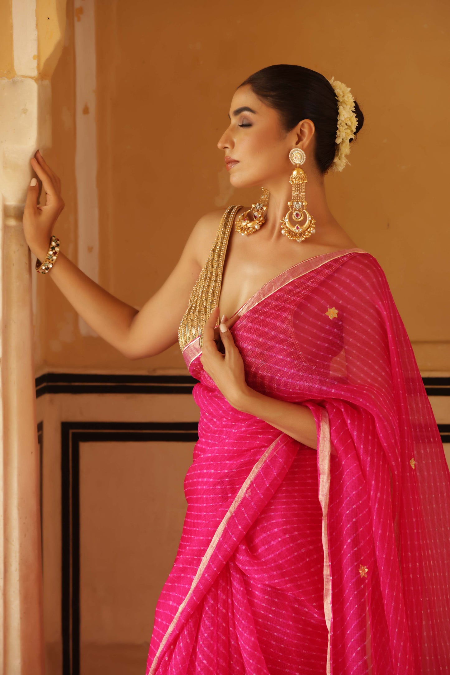 The Rubellite Saree