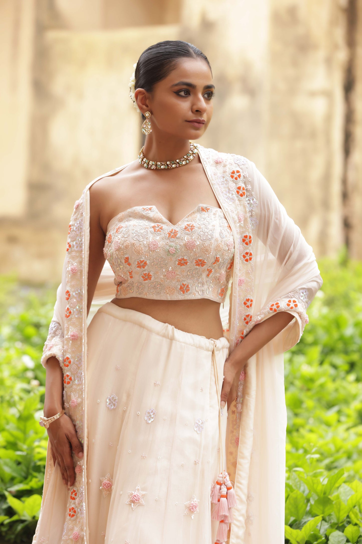 Ivory Bahar Lehenga