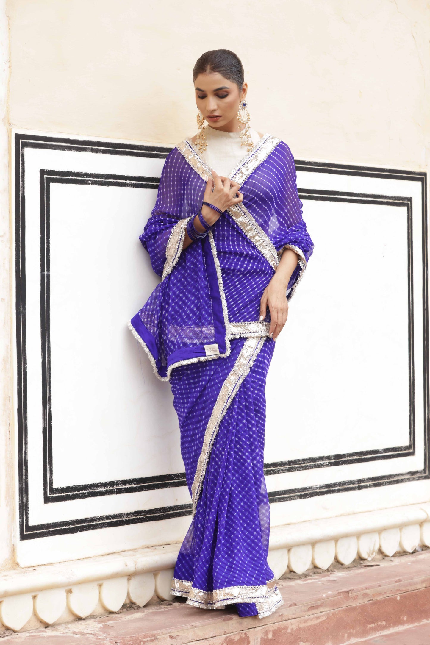Sapphire Jewel Saree