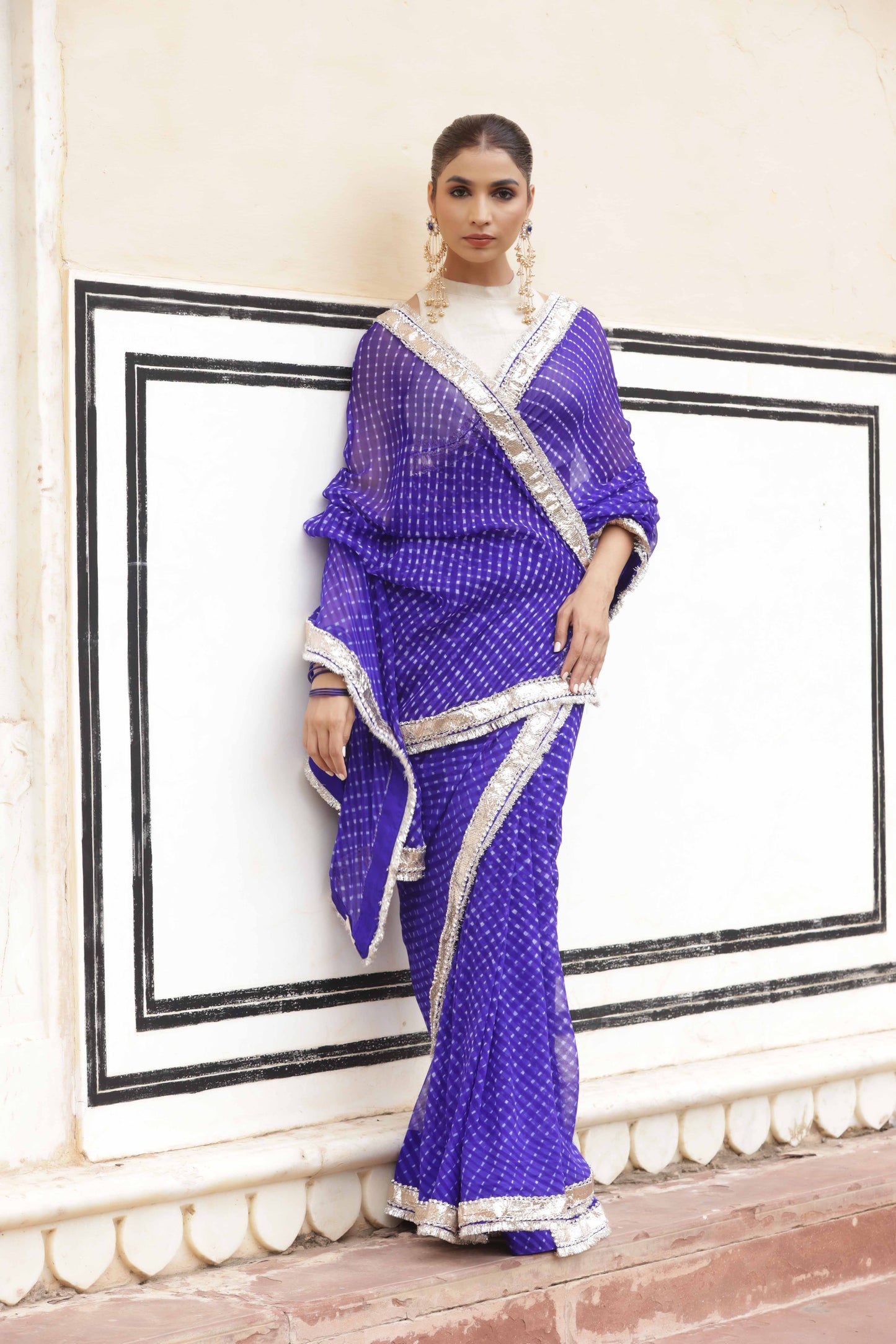 Sapphire Jewel Saree