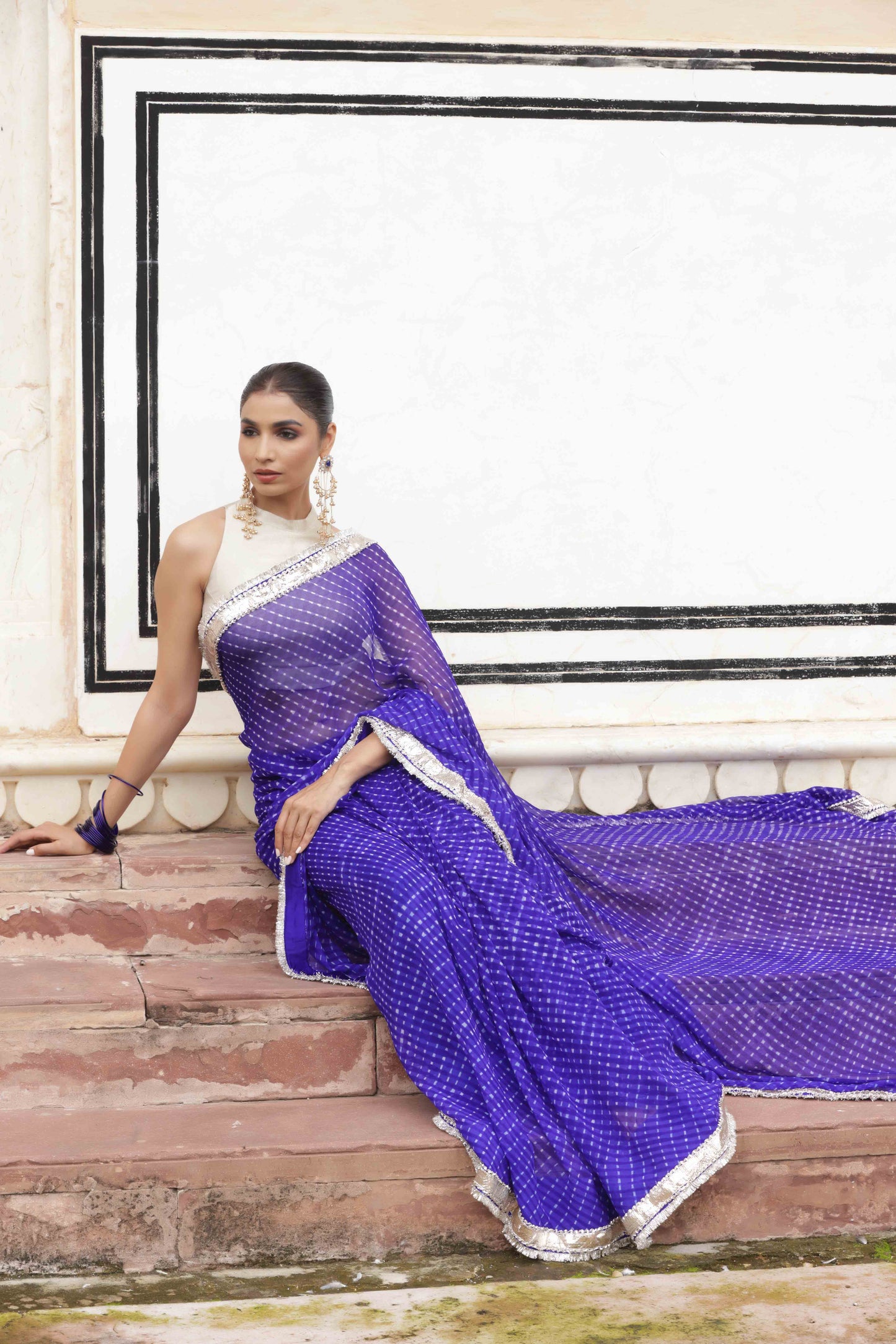 Sapphire Jewel Saree