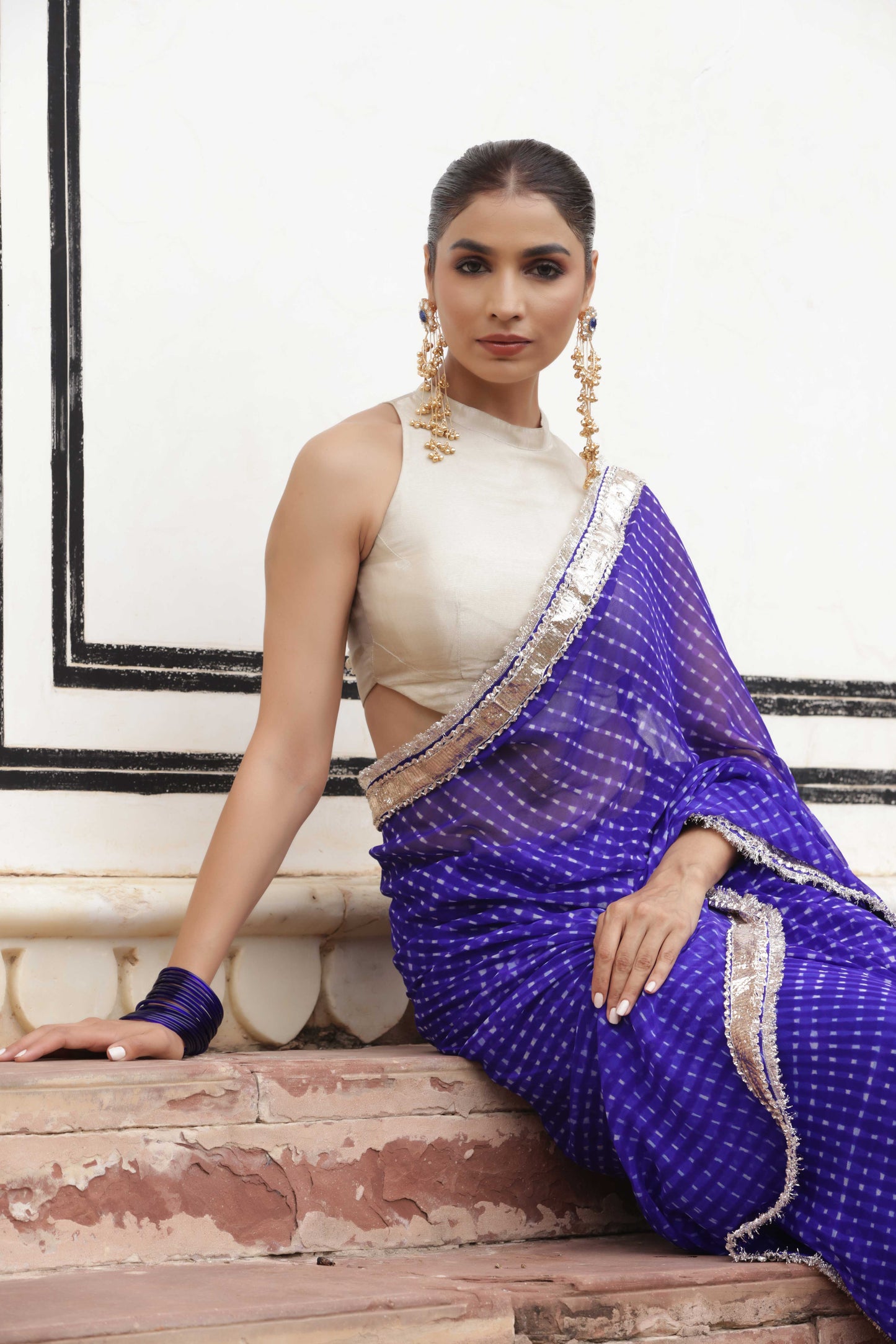 Sapphire Jewel Saree