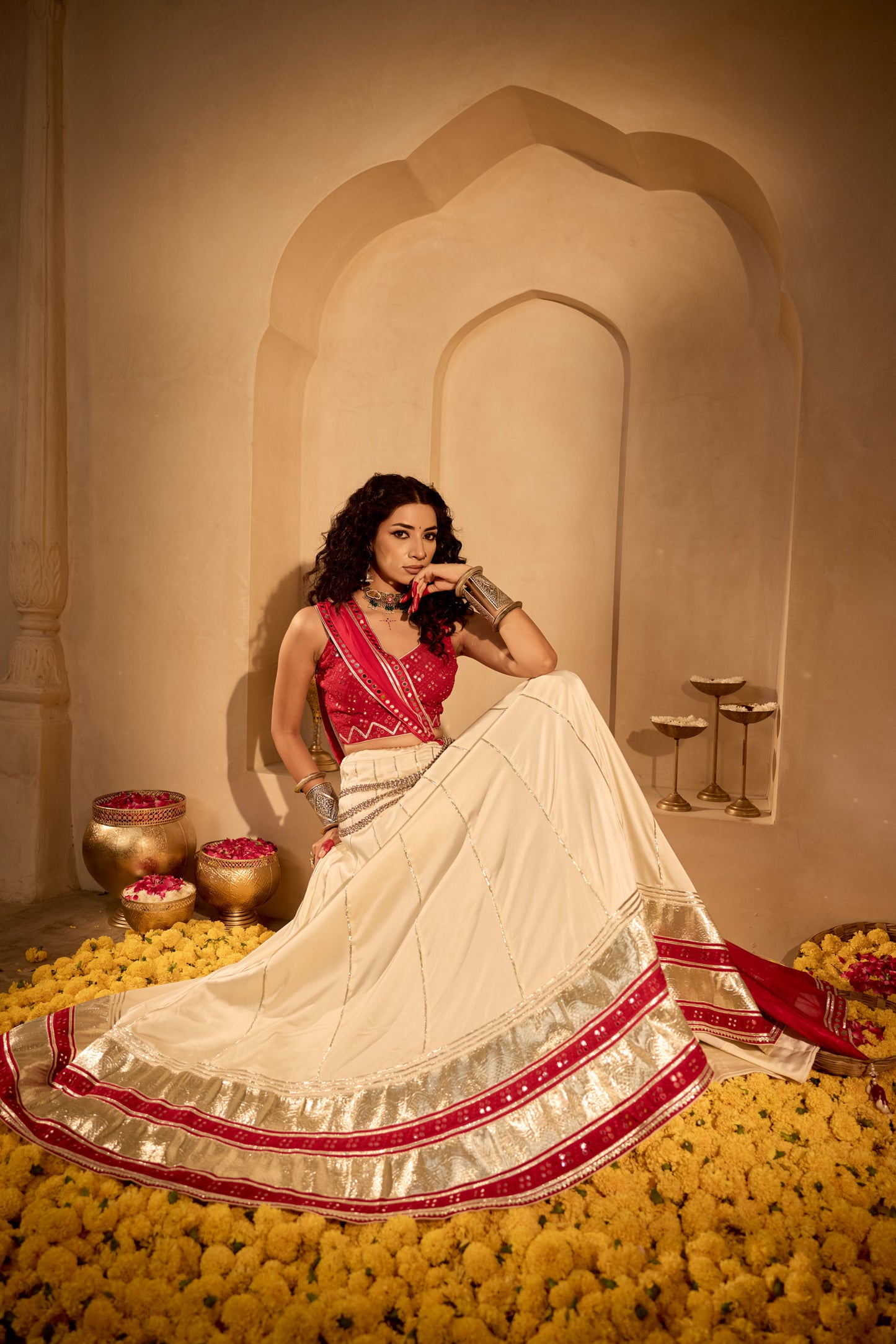 Cream Radiance Lehenga