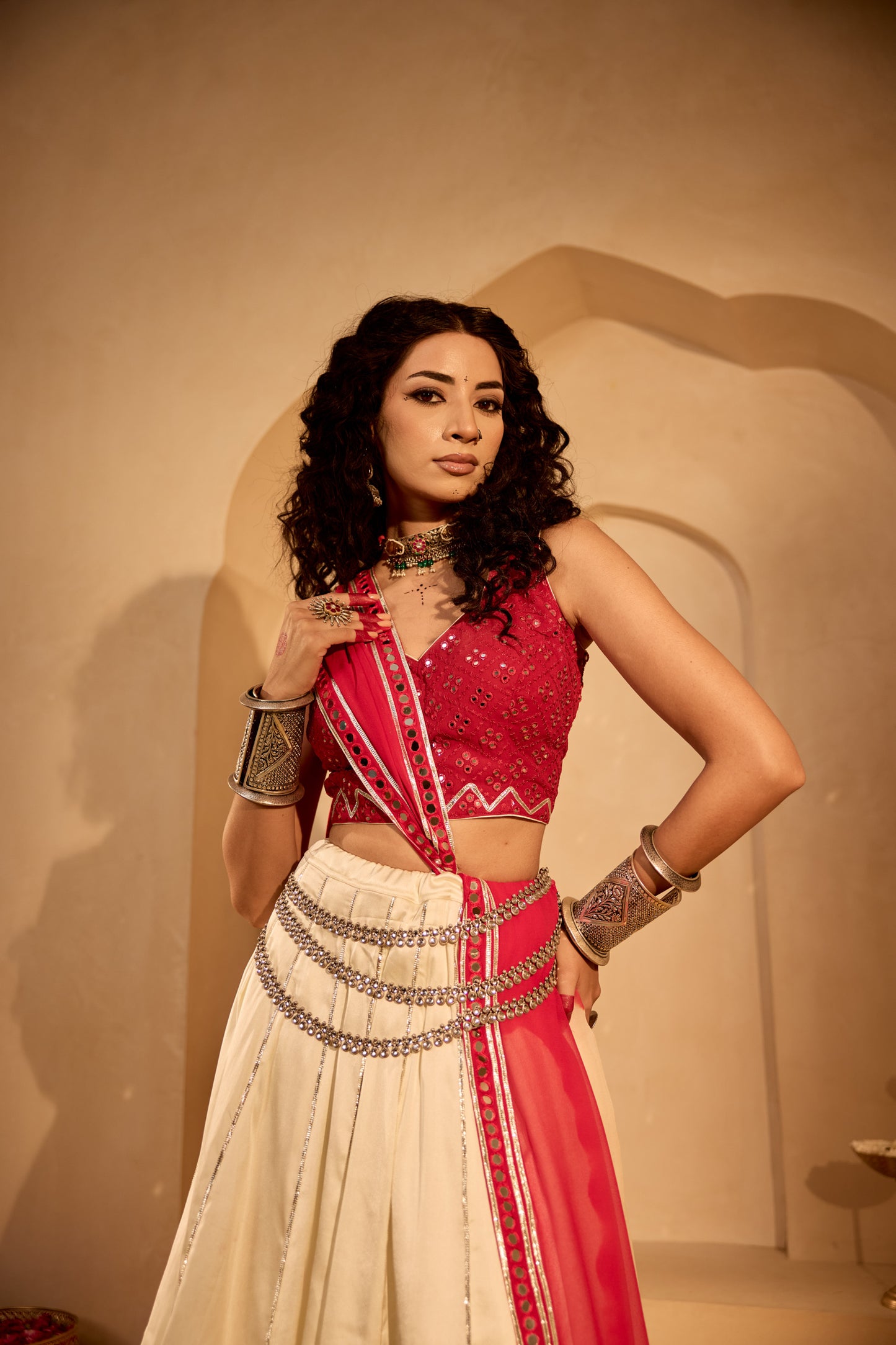 Cream Radiance Lehenga