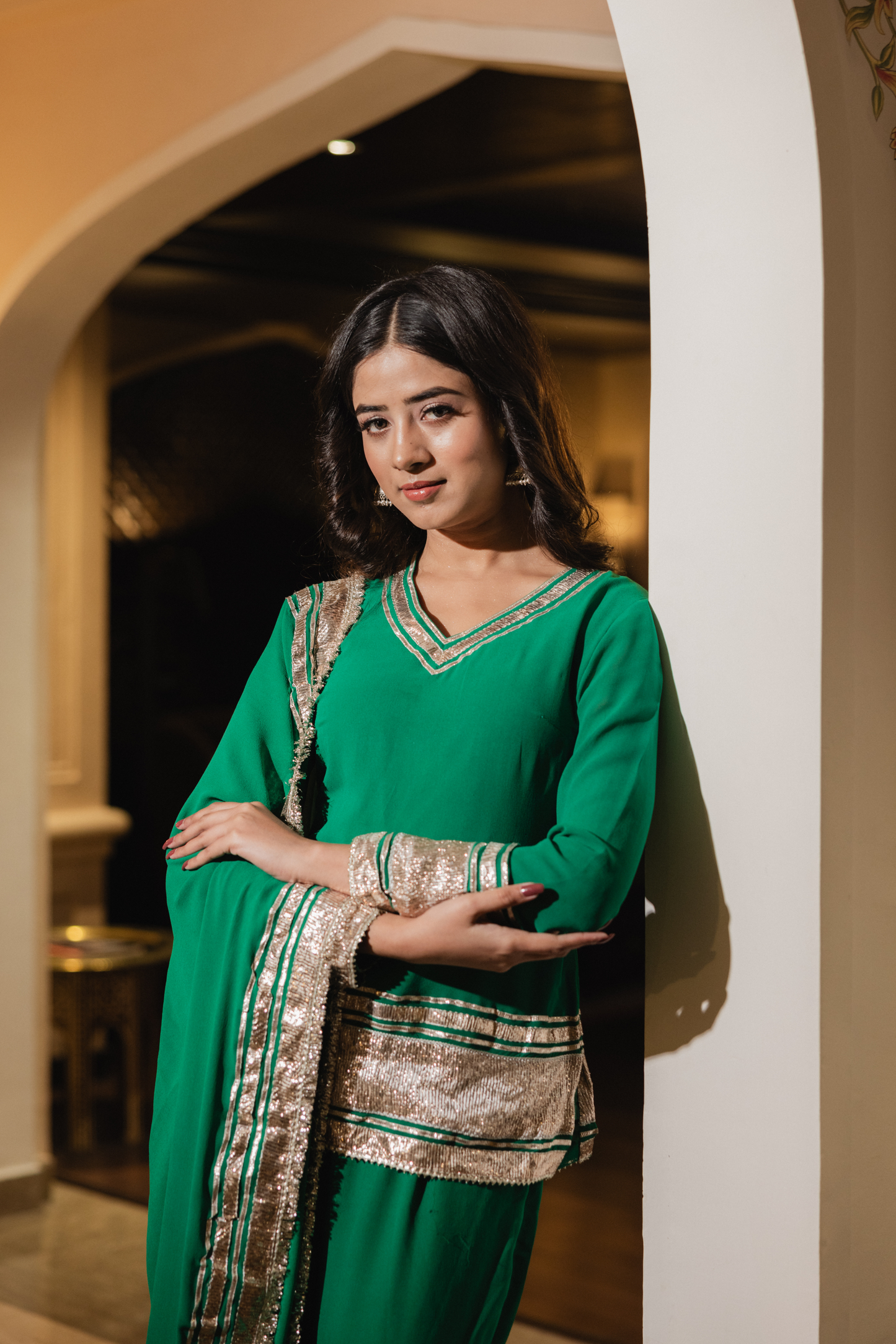 Nayra in Emerald Green Sarara