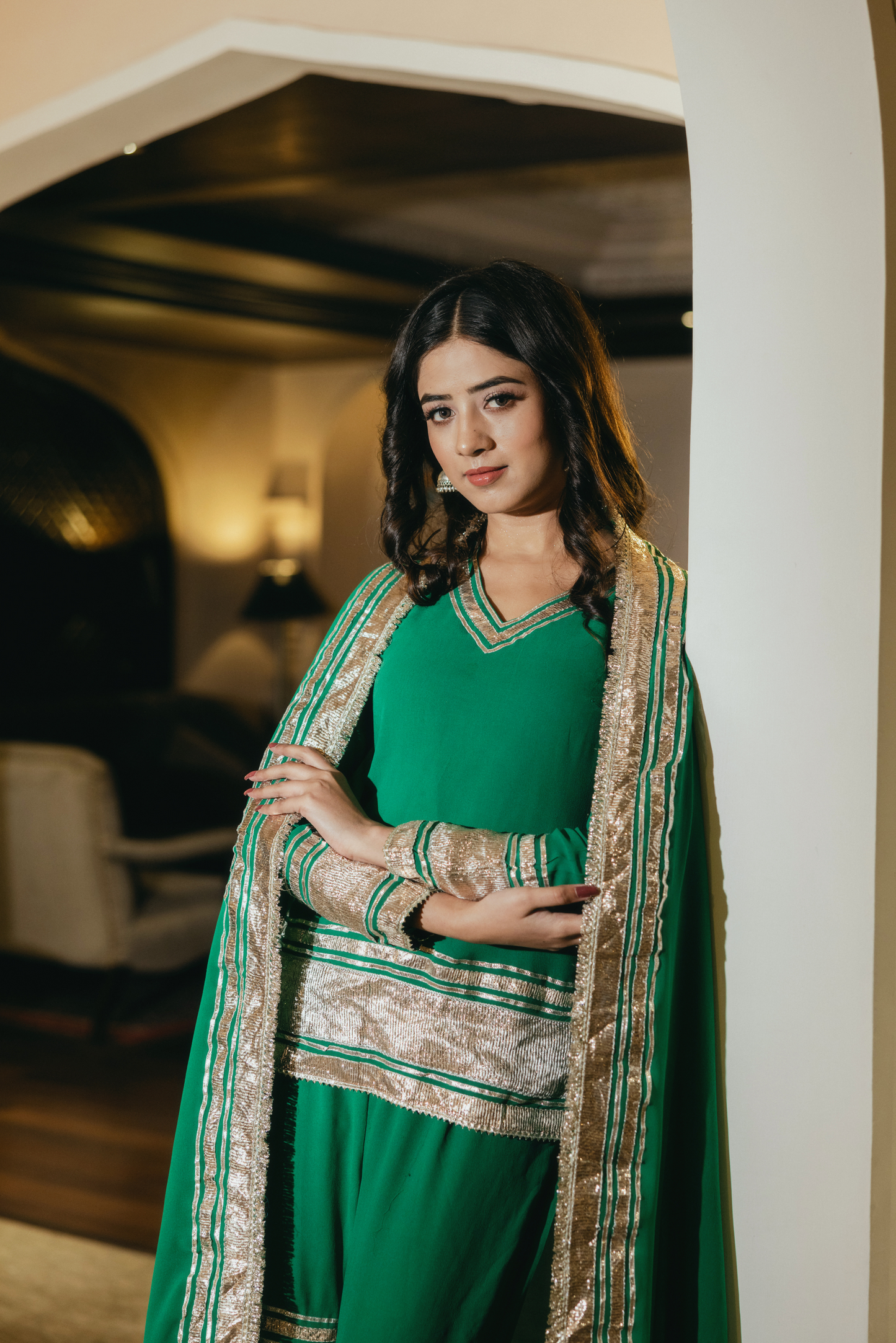 Nayra in Emerald Green Sarara