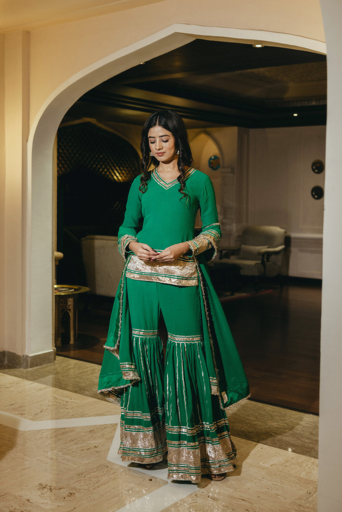 Nayra in Emerald Green Sarara