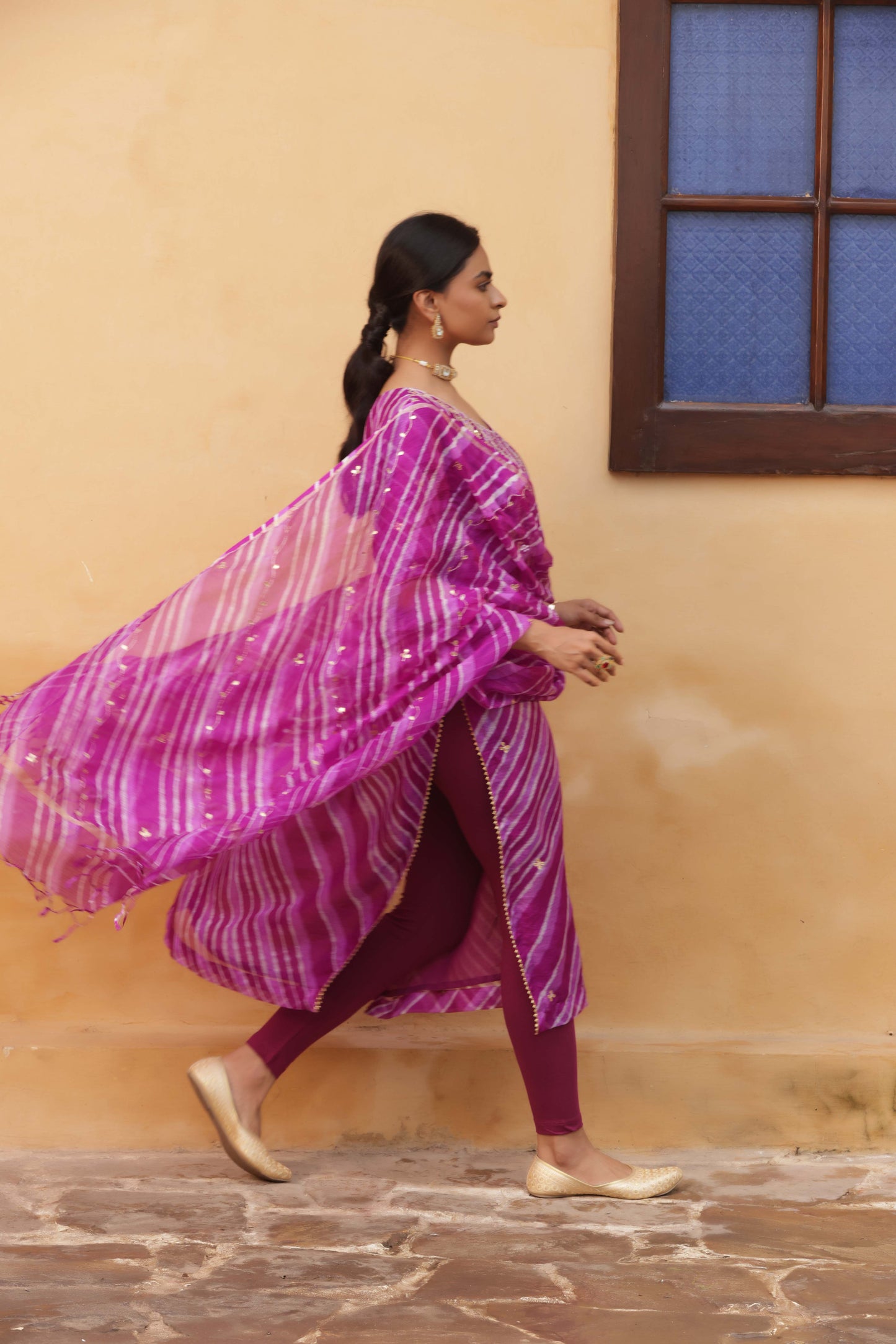 Indrani Leheriya Embroidered Suit Set