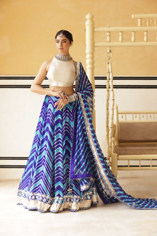 Mayura Lappa Lehenga Set