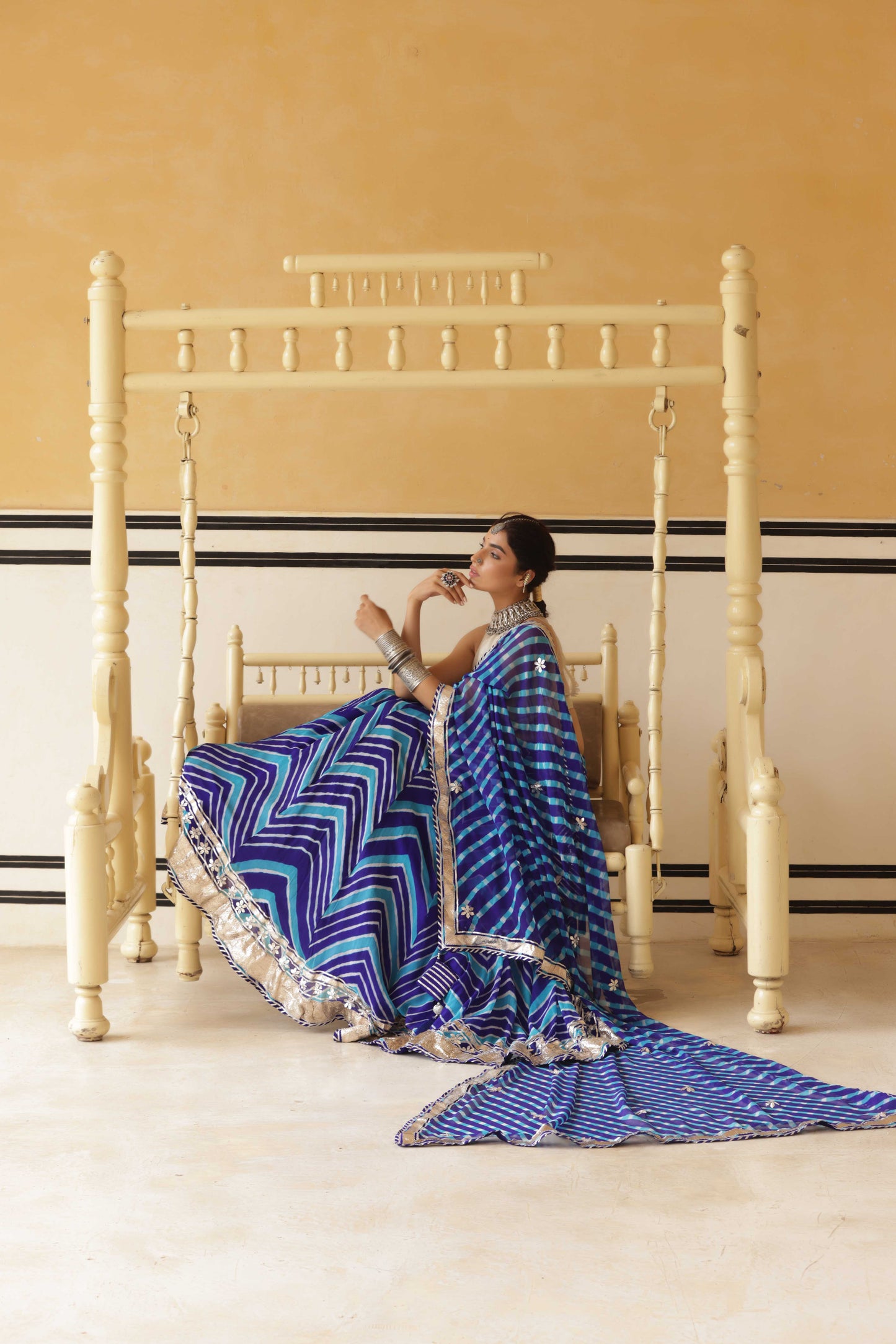 Mayura Lappa Lehenga Set