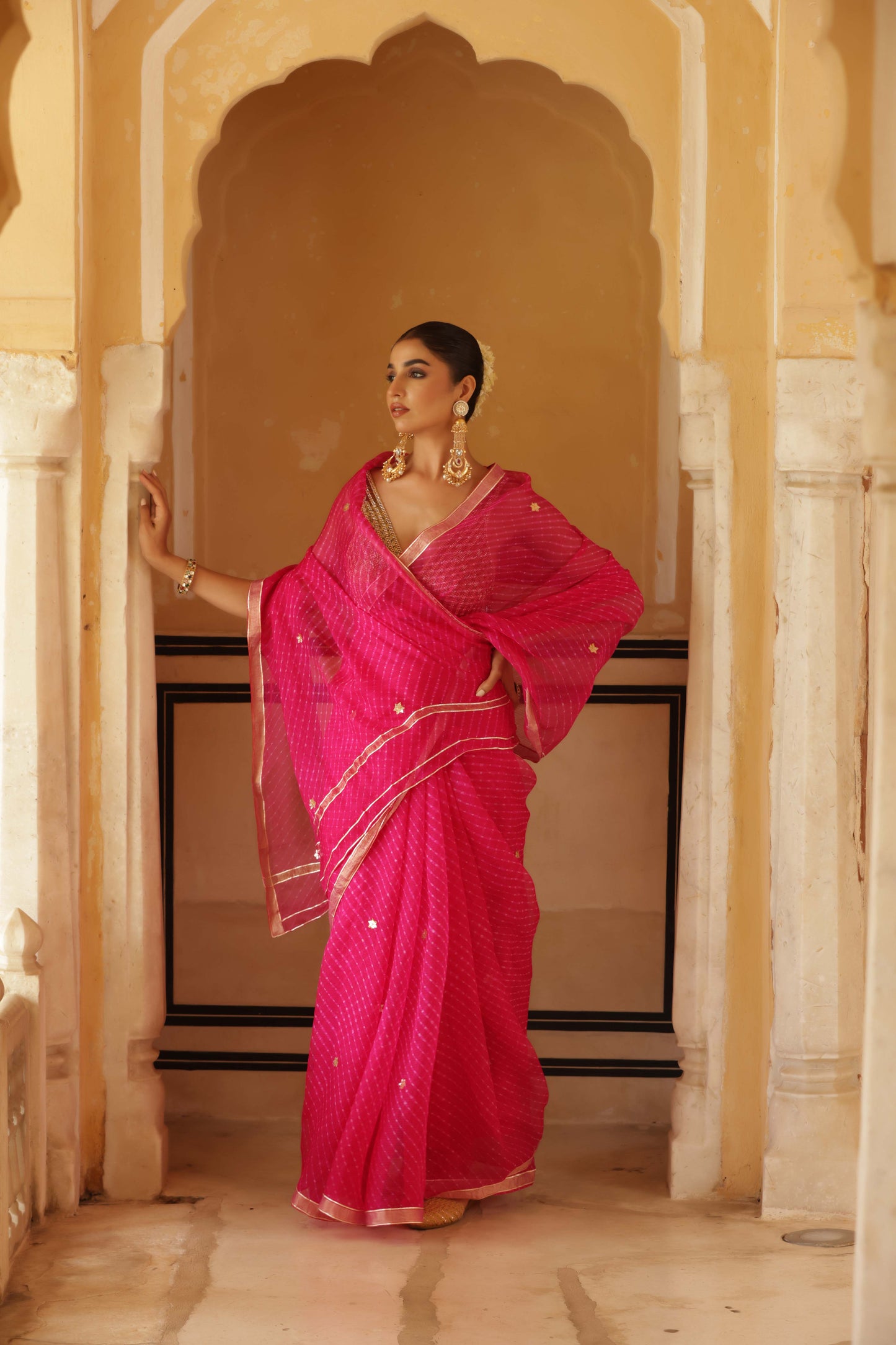 The Rubellite Saree