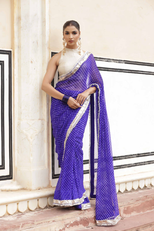 Sapphire Jewel Saree