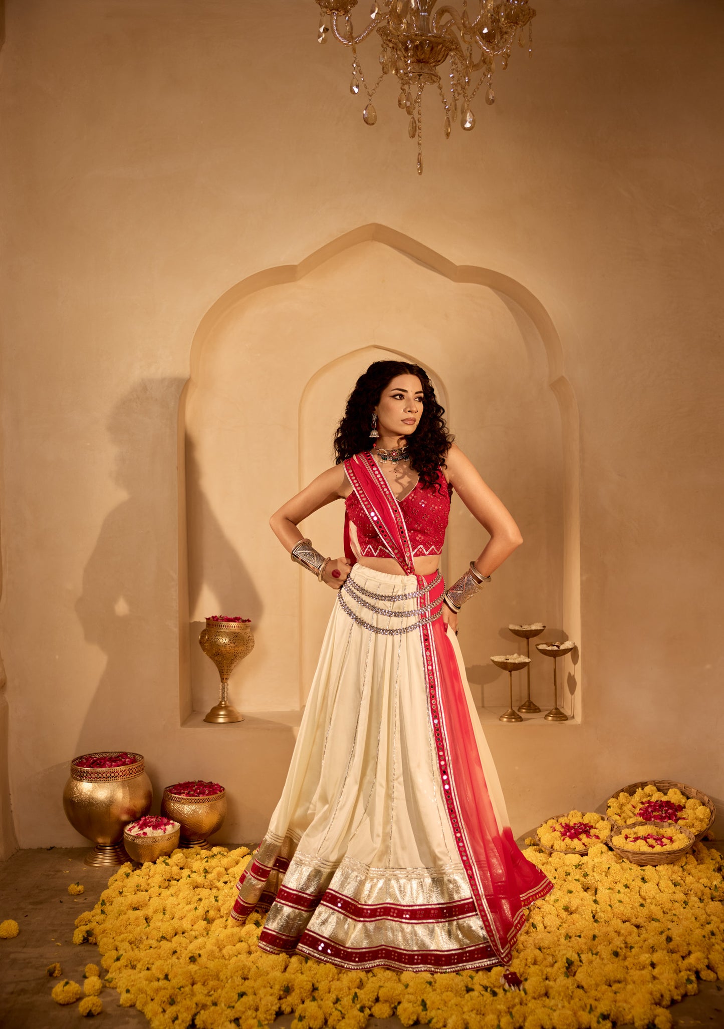 Cream Radiance Lehenga