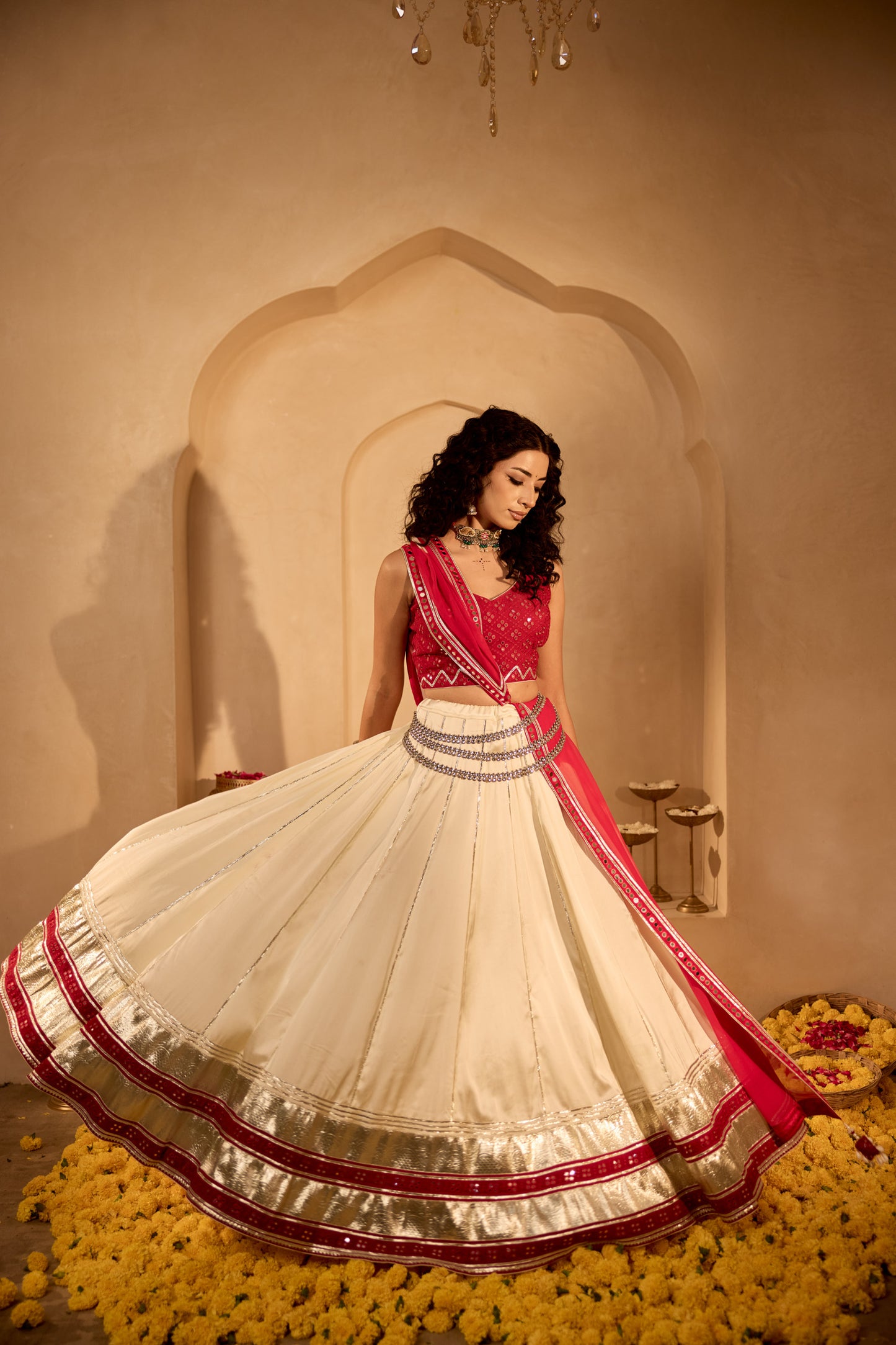 Cream Radiance Lehenga