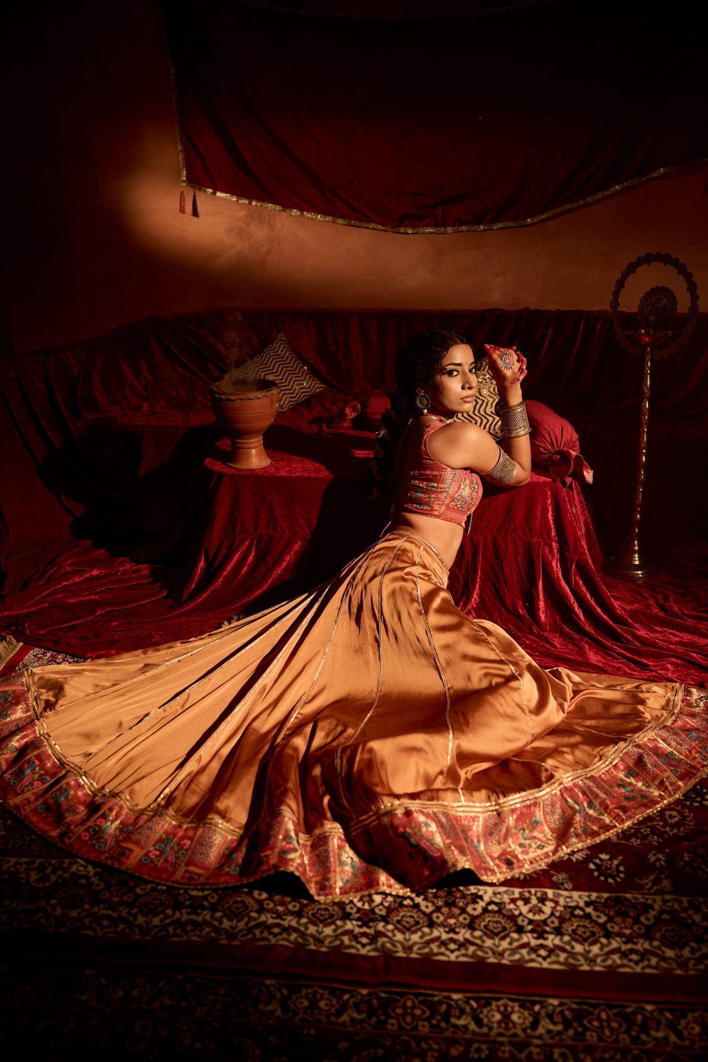 Bandhej Heritage Lehenga