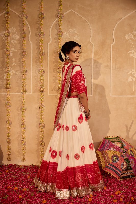 Bandhej Lehenga