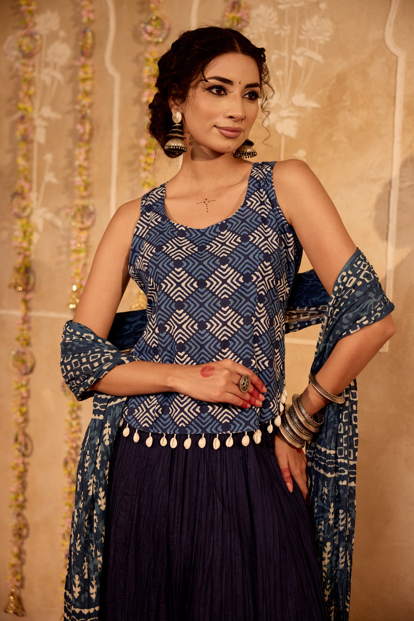 Neelam Jaal Lehenga