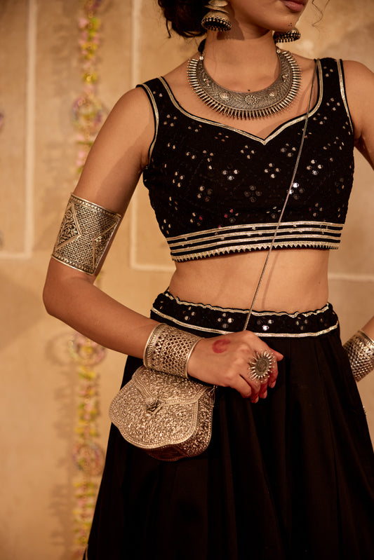 Zohra Mirror Lehenga