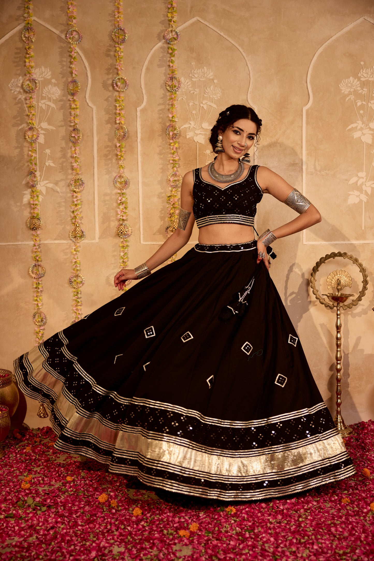 Zohra Mirror Lehenga