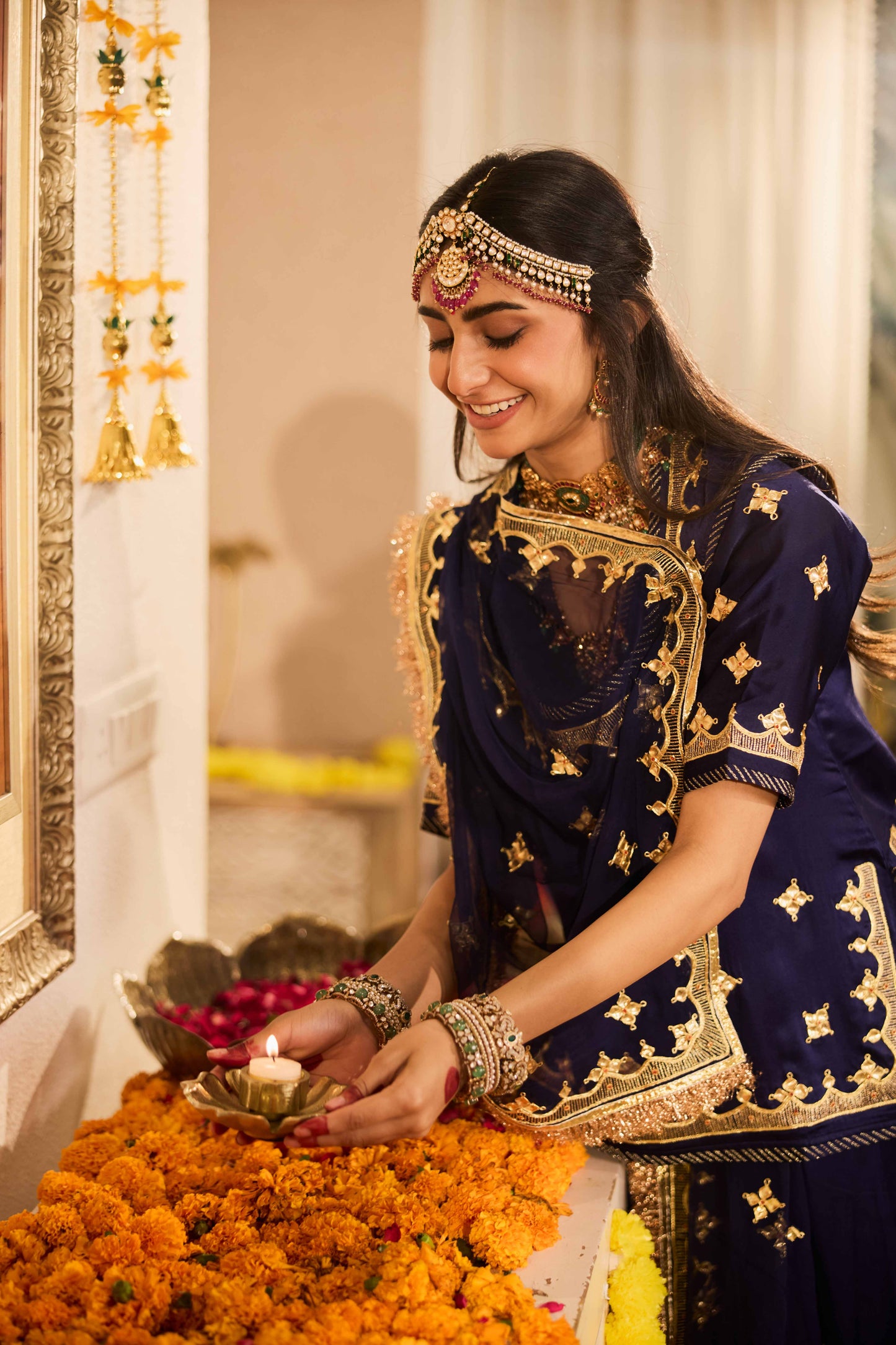 Navy Danka Aari Ensemble