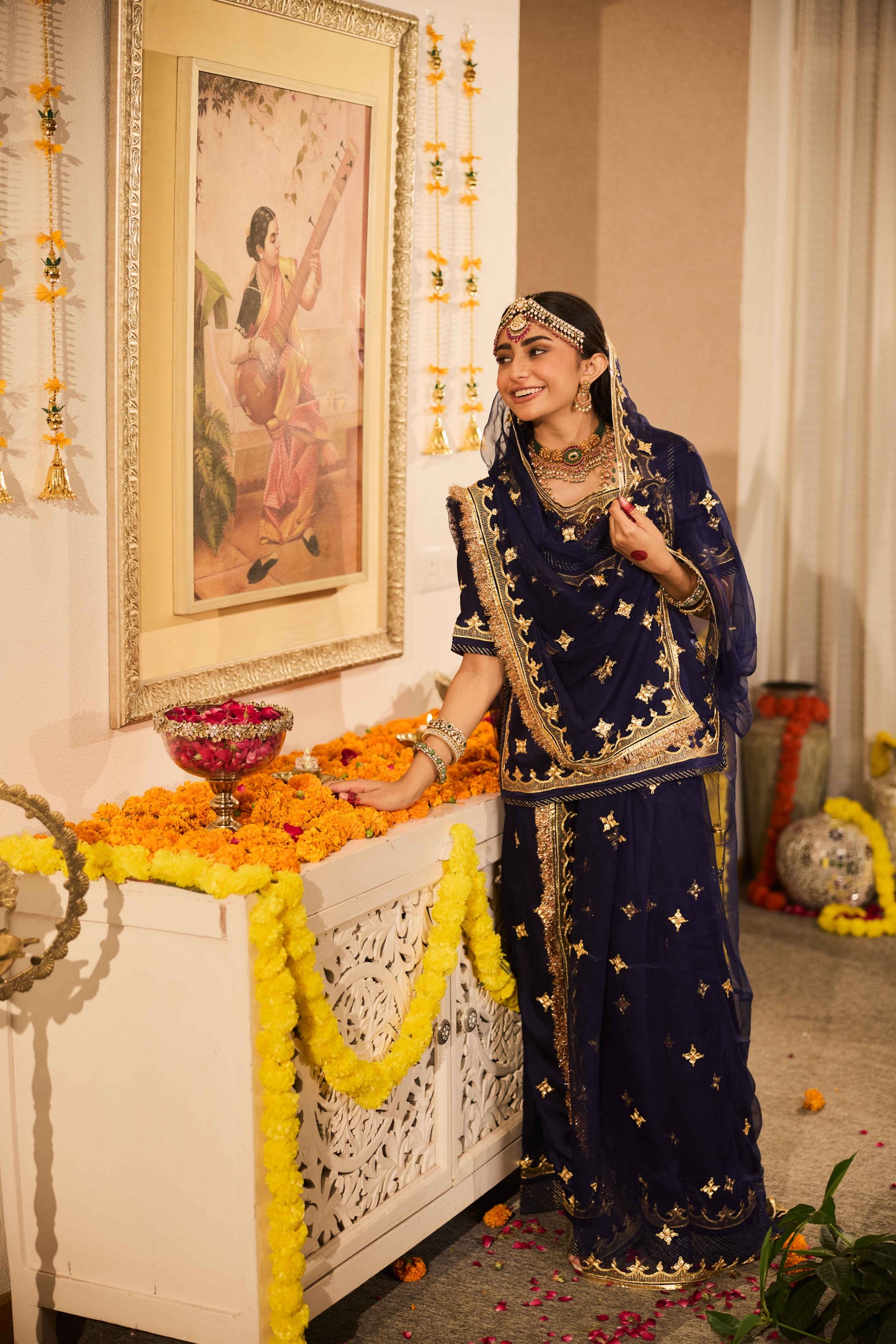 Navy Danka Aari Ensemble