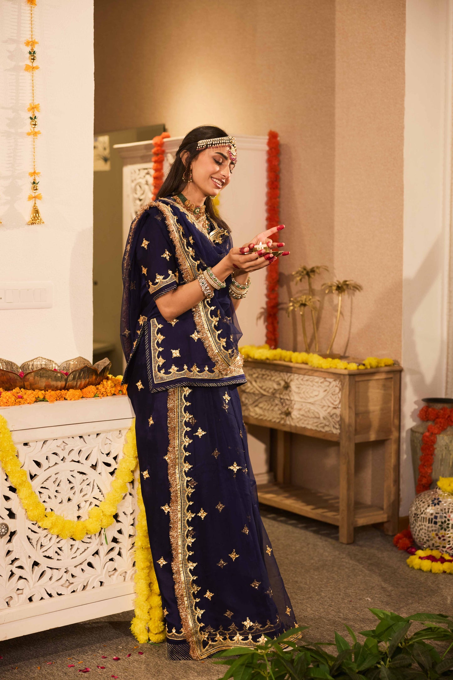 Navy Danka Aari Ensemble