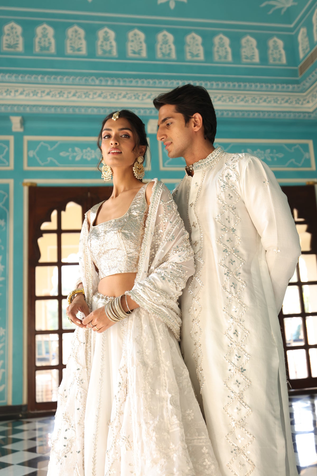 Couple White Outfit